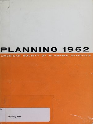 cover image of Planning 1962: Selected Papers from the ASPO National Planning Conference